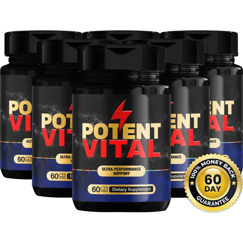 PotentVital Men's Wellness Health — 6 Bottle / 180 Day Pack